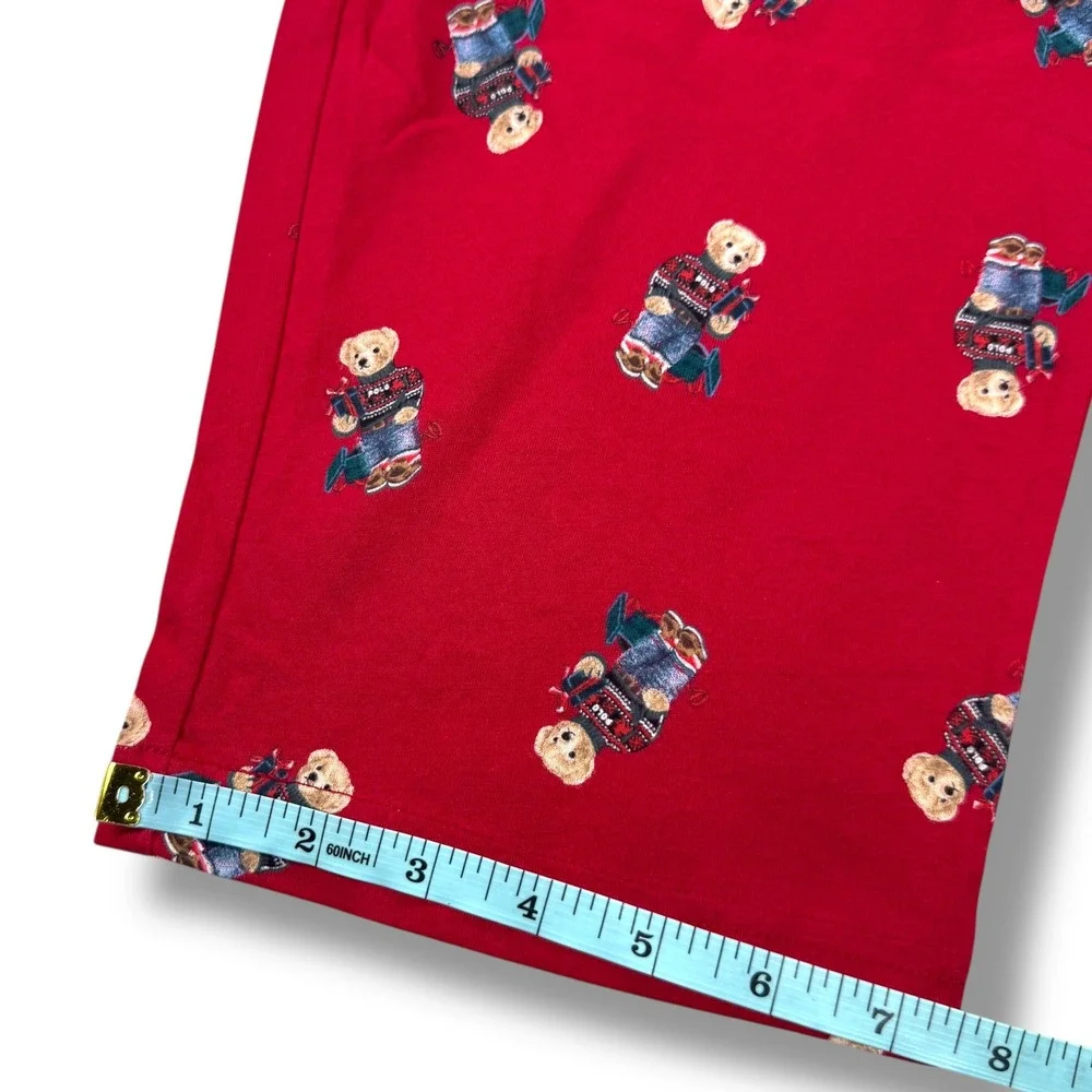 Polo Ralph‎ Lauren Mens Polo Bear Cotton Pajama Pant Size Extra Large XL Red